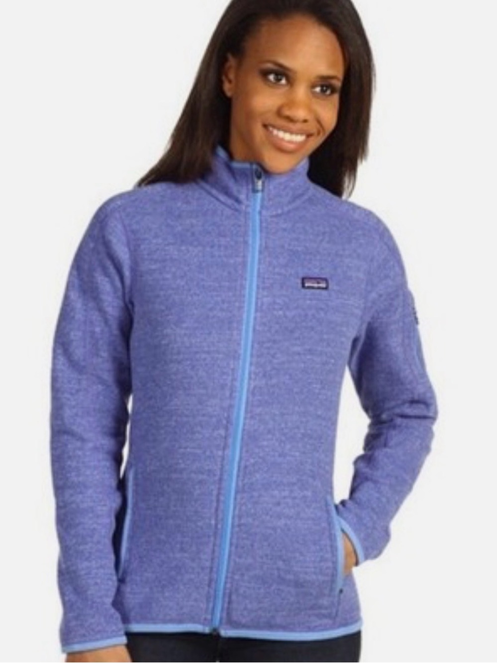 Patagonia Better Sweater Full Zip Hooded Jacket Purple Womens Small